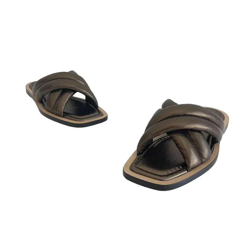 Lafayette 148 Women's New York Donne Slide Sandal, Size 35 (US 5) NWOB - Picture 1 of 10